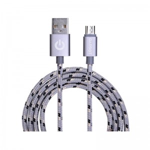 Garbot Grab&Go Braided USB 2.0 to type c Ασημί 1m