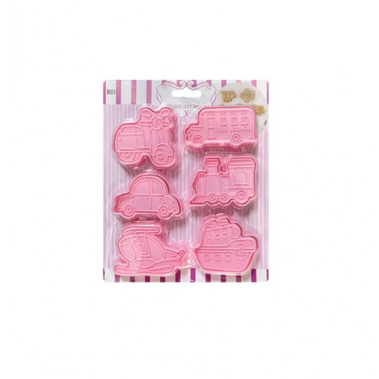 Σετ 6 πρεσαριστά κουπ πατ ζαχαρόπαστας  00101546