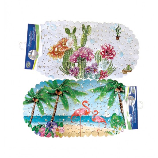 Πλαστικό αντιολισθητικό πατάκι μπανιέρας 34x66cm [00402496]