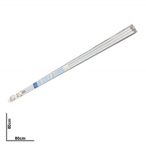 Κοντάρι κουρτίνας μπάνιου τριπλό γωνία 240cm 00402589