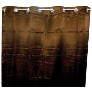 Καφέ σατέν κουρτίνα 00403302