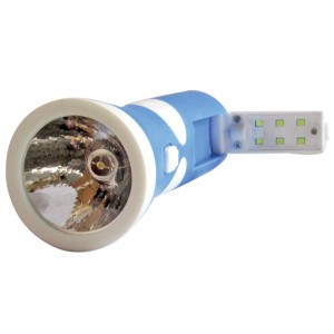 Πλαστικός επαναφορτιζόμενος φακός led 400mAh με 6 led στην λαβή 00600045 Πλαστικός επαναφορτιζόμενος φακός led 400mAh με 6 led στην λαβή 00600045