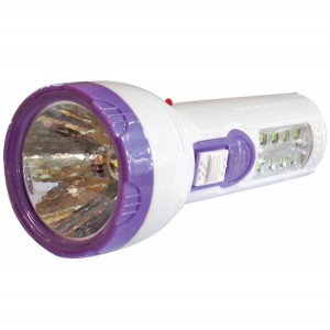 Πλαστικός επαναφορτιζόμενος φακός led 400mAh με 8 led στην λαβή 00600046 Πλαστικός επαναφορτιζόμενος φακός led 400mAh με 8 led στην λαβή 00600046