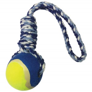 Παιχνίδι σκύλου μπάλα με σχοινί 32cm 10501586