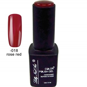Ημιμόνιμο τριφασικό μανό 12ml - Rose red 40504008-018 Ημιμόνιμο τριφασικό μανό 12ml - Rose red 40504008-018