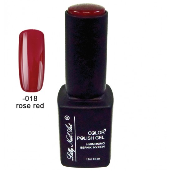 Ημιμόνιμο τριφασικό μανό 12ml - Rose red [40504008-018]