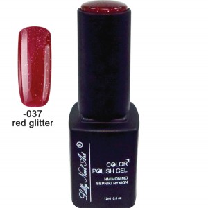 Ημιμόνιμο τριφασικό μανό 12ml - Red glitter 40504008-037 Ημιμόνιμο τριφασικό μανό 12ml - Red glitter 40504008-037