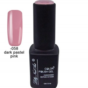 Ημιμόνιμο τριφασικό μανό 12ml - Dark pastel pink 40504008-058 Ημιμόνιμο τριφασικό μανό 12ml - Dark pastel pink 40504008-058