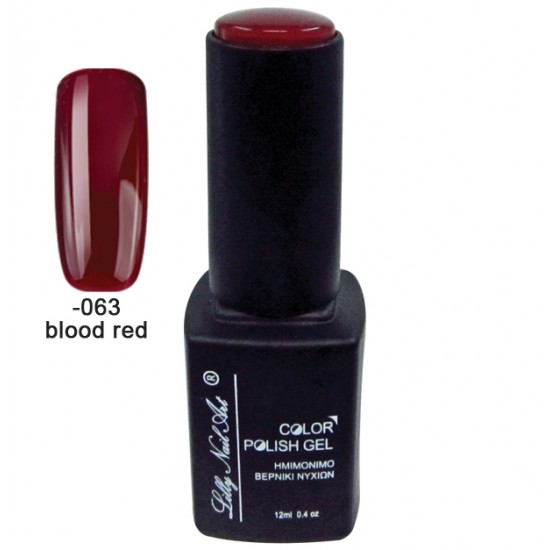 Ημιμόνιμο τριφασικό μανό 12ml - Blood red [40504008-063]