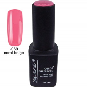 Ημιμόνιμο τριφασικό μανό 12ml - Coral beige 40504008-069 Ημιμόνιμο τριφασικό μανό 12ml - Coral beige 40504008-069