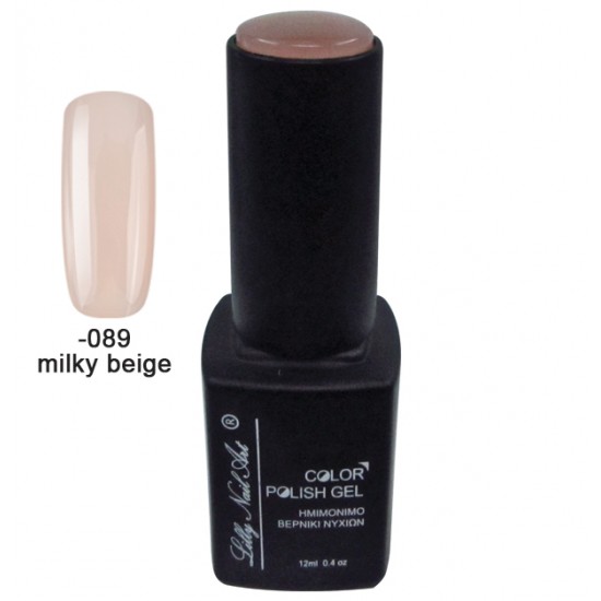 Ημιμόνιμο τριφασικό μανό 12ml - Milky beige (για γαλλικό) [40504008-089]