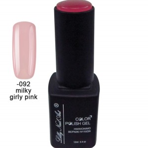 Ημιμόνιμο τριφασικό μανό 12ml - Milky girly pink (για γαλλικό) 40504008-092