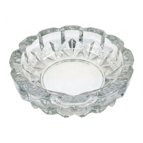 Στρογγυλό γυάλινο τασάκι 12cm [10704084]