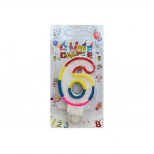 Κερί γενεθλίων αριθμός 6 10904023-6