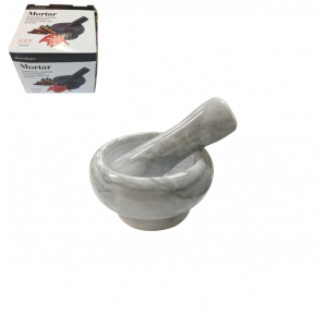 Μαρμάρινο γουδί 8x8 cm με γουδοχέρι 00101462
