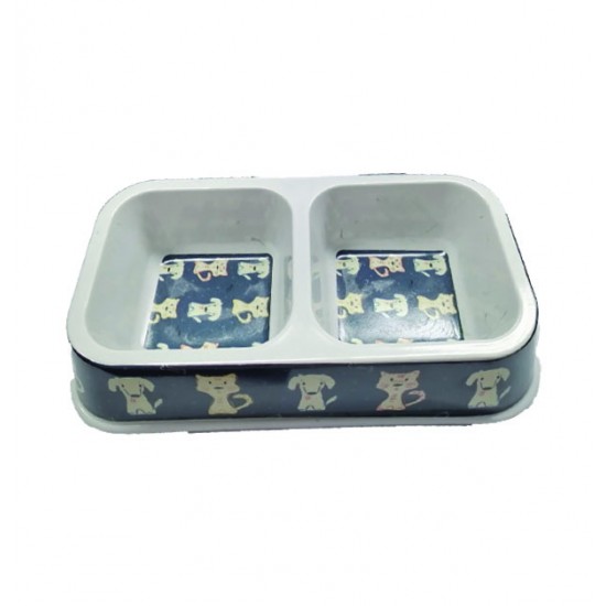 AG-10501703 - Διπλό μπόλ φαγητού σκύλου σε διάφορα σχέδια 10501703 Διπλό μπόλ φαγητού σκύλου σε διάφορα σχέδια 10501703