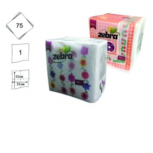 Σετ 75 χαρτοπετσέτες με σχέδιο 33x33cm 70501212