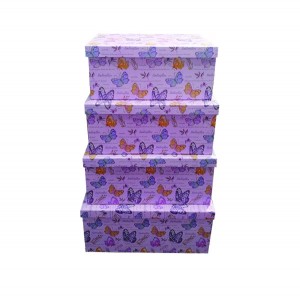 Σετ 10 χάρτινα παραλληλόγραμα κουτιά αποθήκευσης 11401261-1 Σετ 10 χάρτινα παραλληλόγραμα κουτιά αποθήκευσης 11401261-1