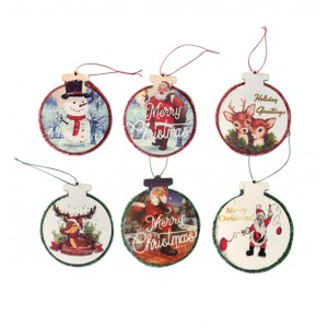 Ξύλινο χριστουγεννιάτικο στολίδι 12 x 10cm 00001556