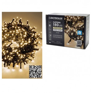 180 λαμπάκια led θερμό λευκό 7,2m 02449957Β