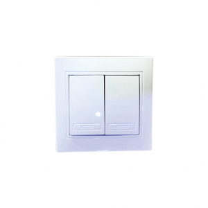 Διακόπτες φωτός τοίχου διπλός 10Α-250V 30601347