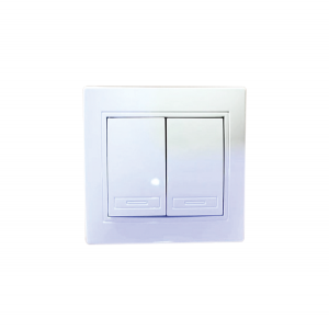 Διακόπτες φωτός τοίχου διπλός 10Α-250V 30601347