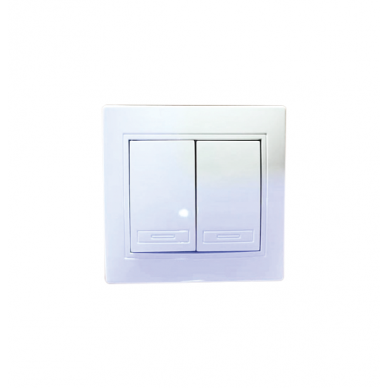 Διακόπτες φωτός τοίχου διπλός 10Α-250V 30601347