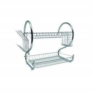 Πιατοθήκη διώροφη μεταλλική 40 cm* 40 cm 00109331 1tmx