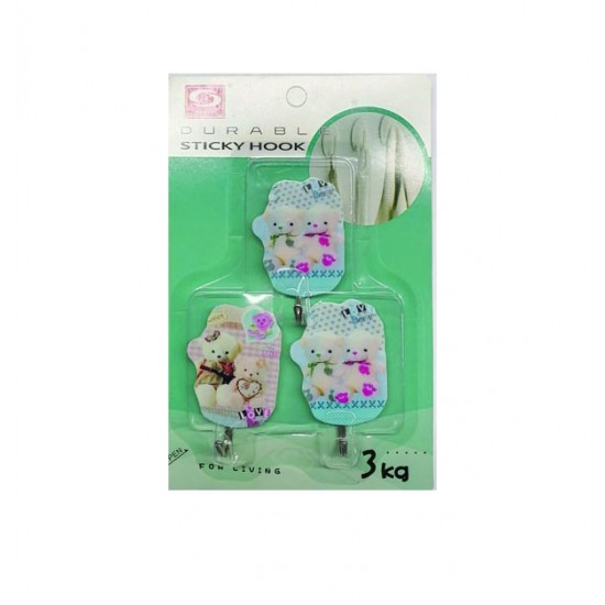 Σετ 3 αυτοκόλλητα κρεμαστράκια 3Kg 00404253