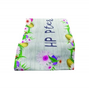 Runner πασχαλινό "Happy Easter" 33*180cm 10502156