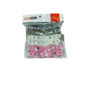 Σετ 12 πλαστικά μανταλάκια με μεταλλικό ελατήριο 00105060