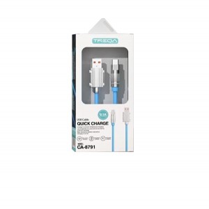 Treqa Καλώδιο ταχείας φόρτισης CA-8791 micro 1m 9,1A 30502140