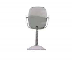 Καθρέφτης επιτραπέζιος τετράγωνος με στρασάκια στη βάση 40201208