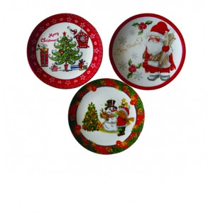 Διακοσμητική κεραμική πιατέλα 20cm 00001662-c