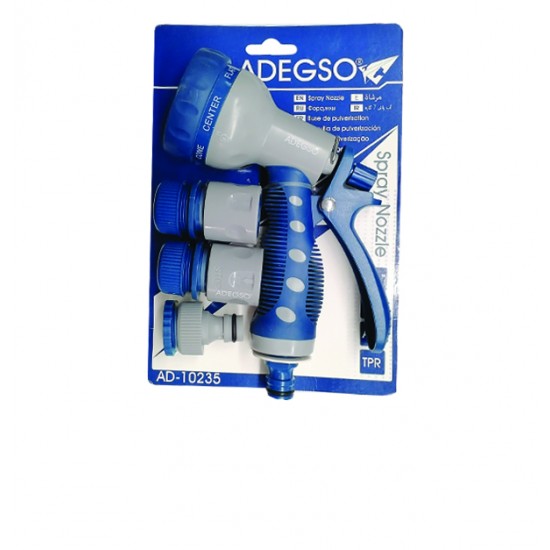 AG-30501484 - Σετ πιστόλι για λάστιχο ποτίσματος με 3 ταχυσύνδεσμους 30501484 Σετ πιστόλι για λάστιχο ποτίσματος με 3 ταχυσύνδεσμους 30501484