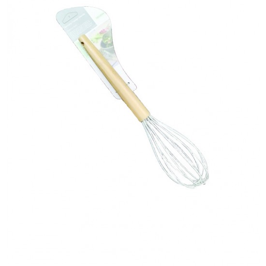 AG-00101562 - Αυγοδάρτης σιλικόνης με ξύλινη λαβή 30cm 00101562 Αυγοδάρτης σιλικόνης με ξύλινη λαβή 30cm 00101562