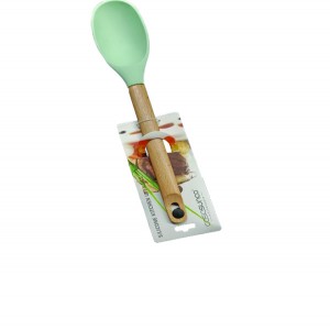 Κουτάλα σερβιρίσματος σιλικόνης με ξύλινη λαβή 00101563