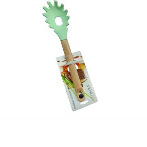 Κουτάλα μακαρονιών σιλικόνης με ξύλινη λαβή 00101568