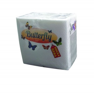 Σετ 80 χαρτοπετσέτες λευκές 33x33cm 70501225