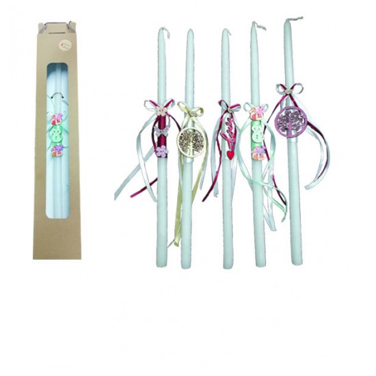 Πασχαλινή λαμπάδα χειροποίητη 41cm 10901204