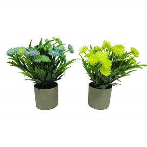 Γλαστράκι πλαστικό με λουλούδια 25cm 87059503067