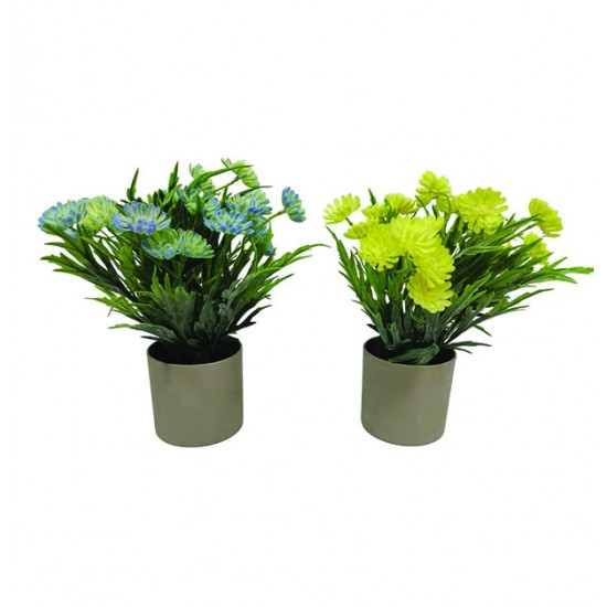 Γλαστράκι πλαστικό με λουλούδια 25cm 87059503067