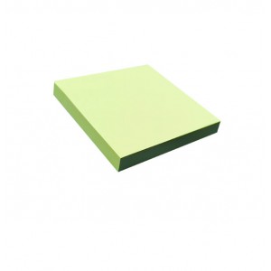 Σετ 100 χαρτάκια αυτοκόλλητα  κίτρινα 7,6x 7,6cm 30101352