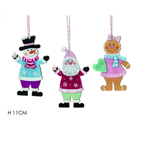 AG-02380050 - Ξύλινο κρεμαστό διακοσμητικό 11cm 02380050-c Ξύλινο κρεμαστό διακοσμητικό 11cm 02380050-c