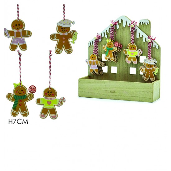 AG-02408231 - Ξύλινο κρεμαστό Χριστουγεννιάτικο gingerbread man 02408231 Ξύλινο κρεμαστό Χριστουγεννιάτικο gingerbread man 02408231