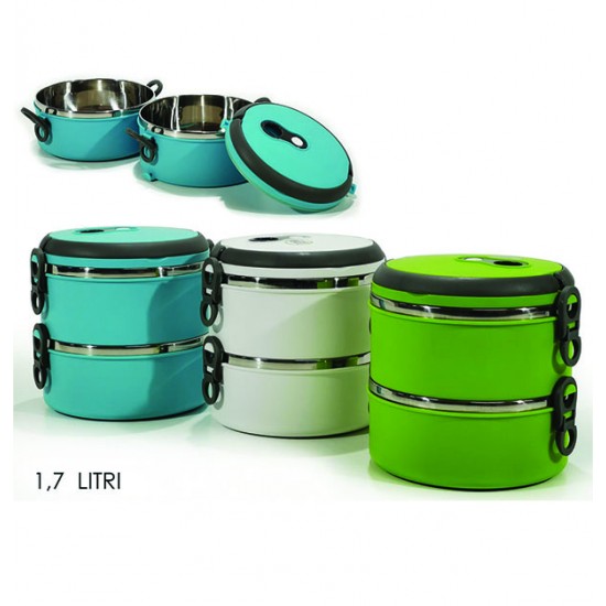 Φαγητοδοχείο στρογγυλό 2 επιπέδων 1,7Lt. 77602403