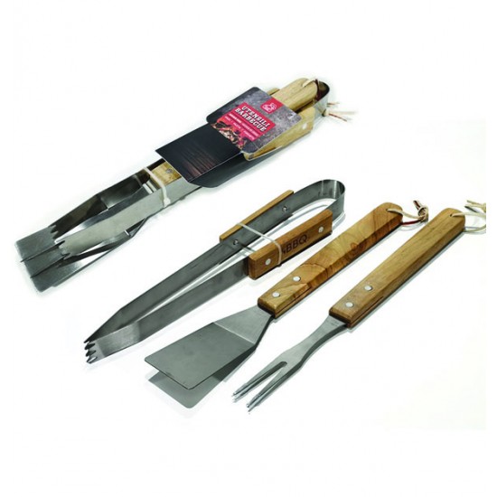 Σετ τσιμπίδα, σπάτουλα, πηρούνα για BBQ 77727303