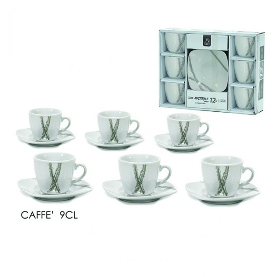 AG-77524301 - Σετ 6 φλυτζάνια με πιατάκια 9cl 77524301 Σετ 6 φλυτζάνια με πιατάκια 9cl 77524301