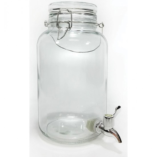 Γυάλινο βάζο αεροστεγές με βρυσάκι 4000ml 70602949