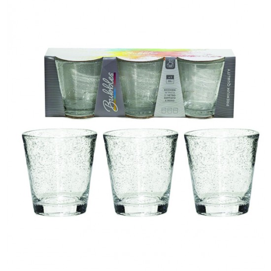 AG-77660700 - Σετ 3 ποτήρια 30cl από φυσητό γυαλί 77660700 Σετ 3 ποτήρια 30cl από φυσητό γυαλί 77660700